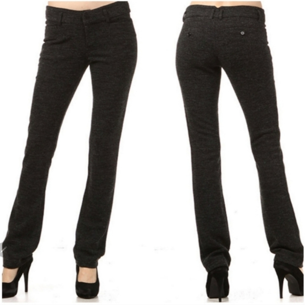 THML TEXTURED BOOTLEG PANTS XS c